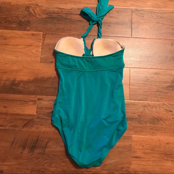 Halter Ruched Swimsuit - Picture 2 of 3